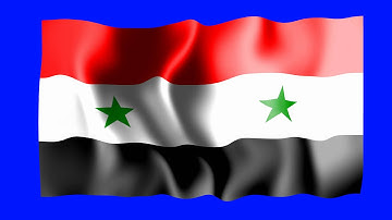 Syria Waving Flag - Green Screen Animation