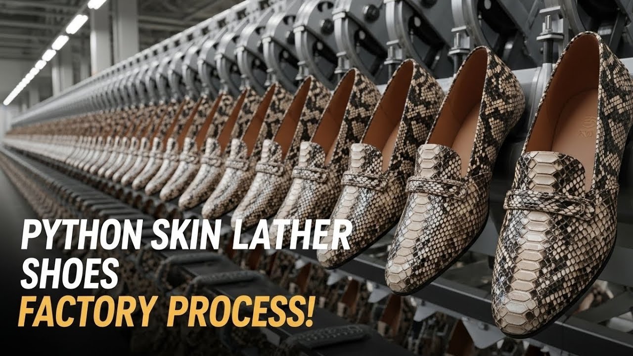 Python Skin Slippers Behind a PYTHON SKIN SHOES Factory: Hidden Processes You Never Knew ...