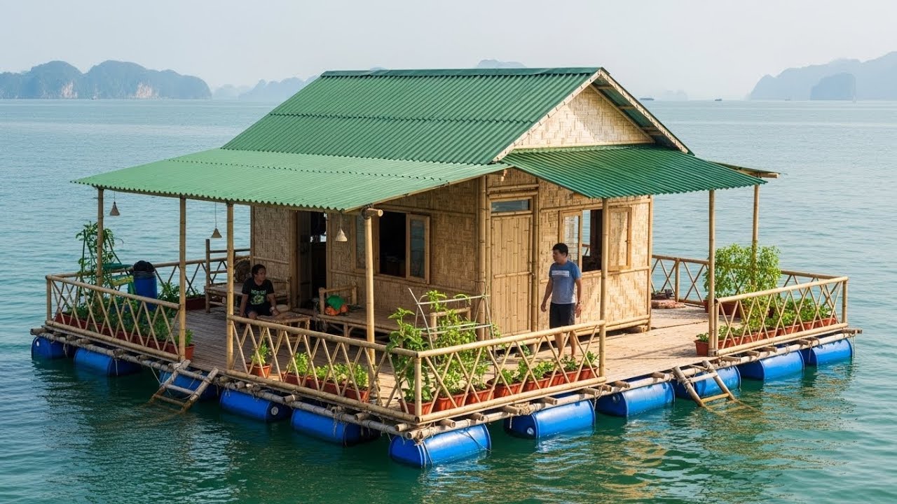 Талантливая девочка и ее отец строят плавучий остров — Жизнь в достатке | от @lttivi