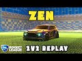 Zen ranked 2v2 pov 515  zen  cabdllah vs chausette45  kerian  rocket league replays