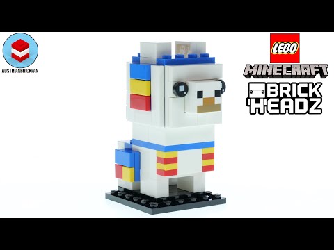 LEGO Minecraft 40625 Llama Brickheadz LEGO Speed Build Review