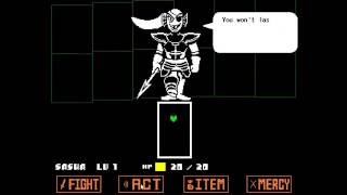 what happens if you let Undyne hit you (Easter Egg)| Undertale screenshot 2