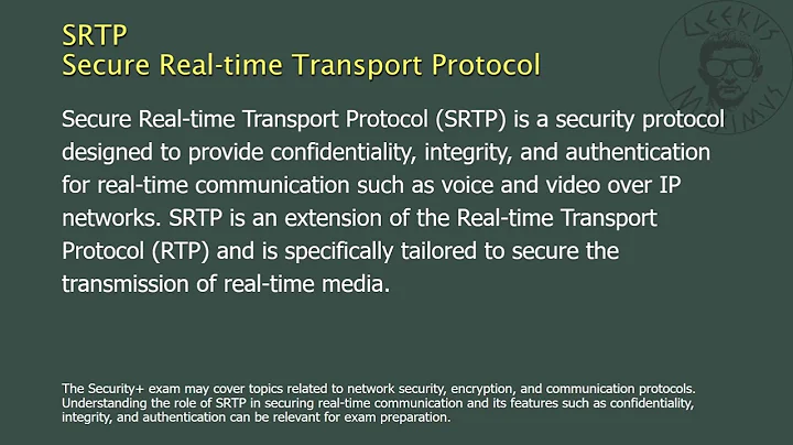 SRTP - Secure Real-time Transport Protocol