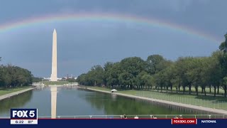 Supernumerary bow + fireworks preparations in DC