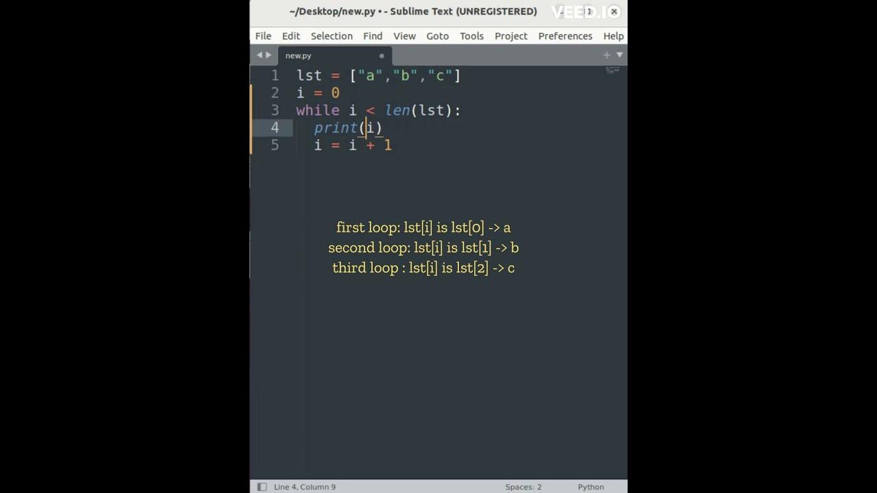 Looping through a list using while loop #pythonprogramming # ...