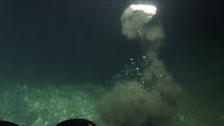 During the recent gisr expedition, team encountered a massive burst of
methane from sleeping dragon seep they were observing. explosive
was...