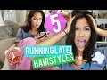 5 RUNNING LATE HAIRSTYLES- Quick & Easy! NO HEAT!