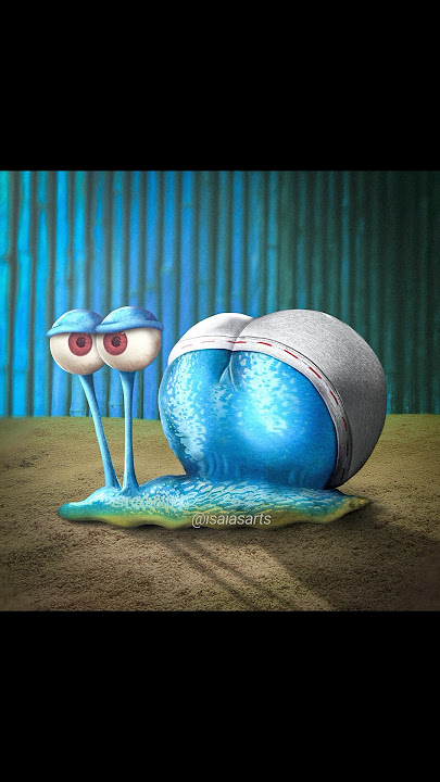 Gary 🐌✨#spongebob #realistic #art