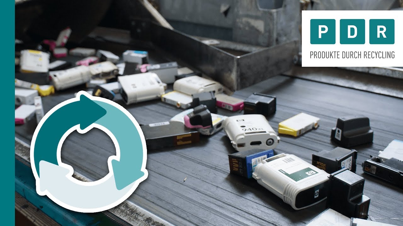 Recycling von HP Inc. Druckerpatronen bei PDR Produkte durch