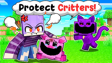 PROTECTING the SMILING CRITTERS in Minecraft!