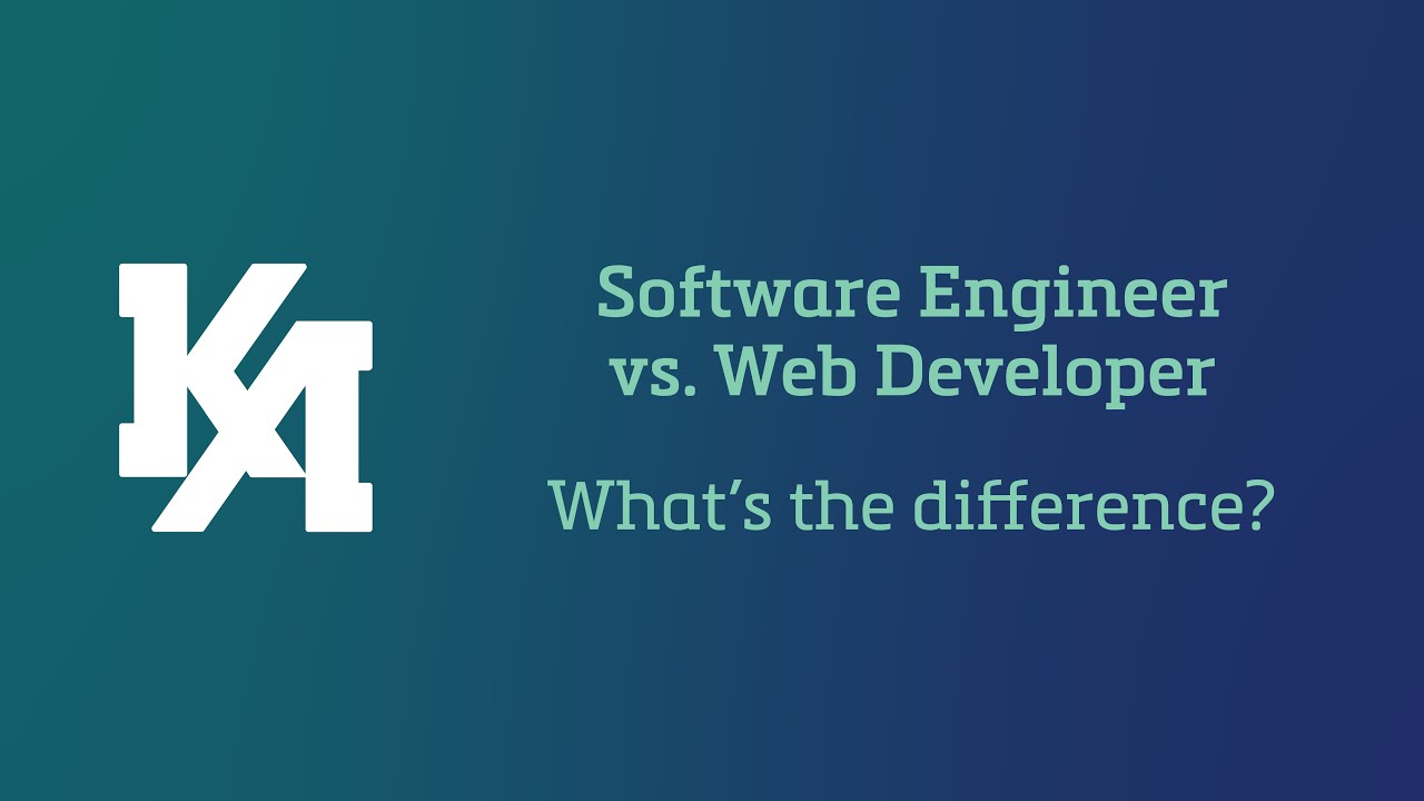 Software Engineer vs  Developer What's the Difference? YouTube