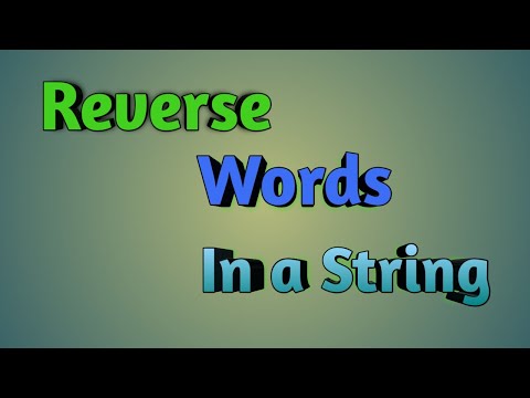 Reverse a string word by word | Reverse Words in a String in Java