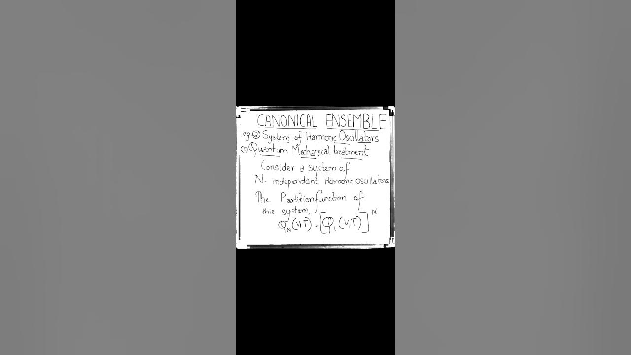 Harmonic oscillator using canonical ensemble formulation (Quantum