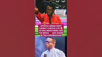 WATCH HOW APOSTLE AROME OSAYI CAUGHT A WITCH LIVE 🤯 THE WITCH 👹 WAS HIDING IN THE CONGREGATION