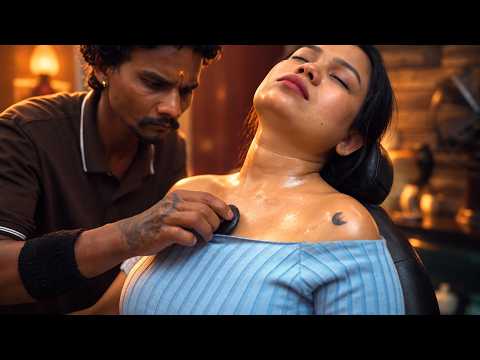 Master Cracker Hot Oil Shoulder Massage ASMR | Indian Massage