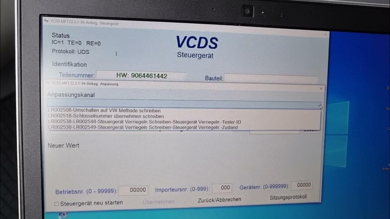 VW Crafter Airbag Steuergerät Fehler, Codieren, Problem YouTube