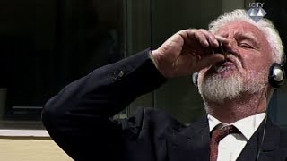 UN war crimes suspect died after drinking poison in court