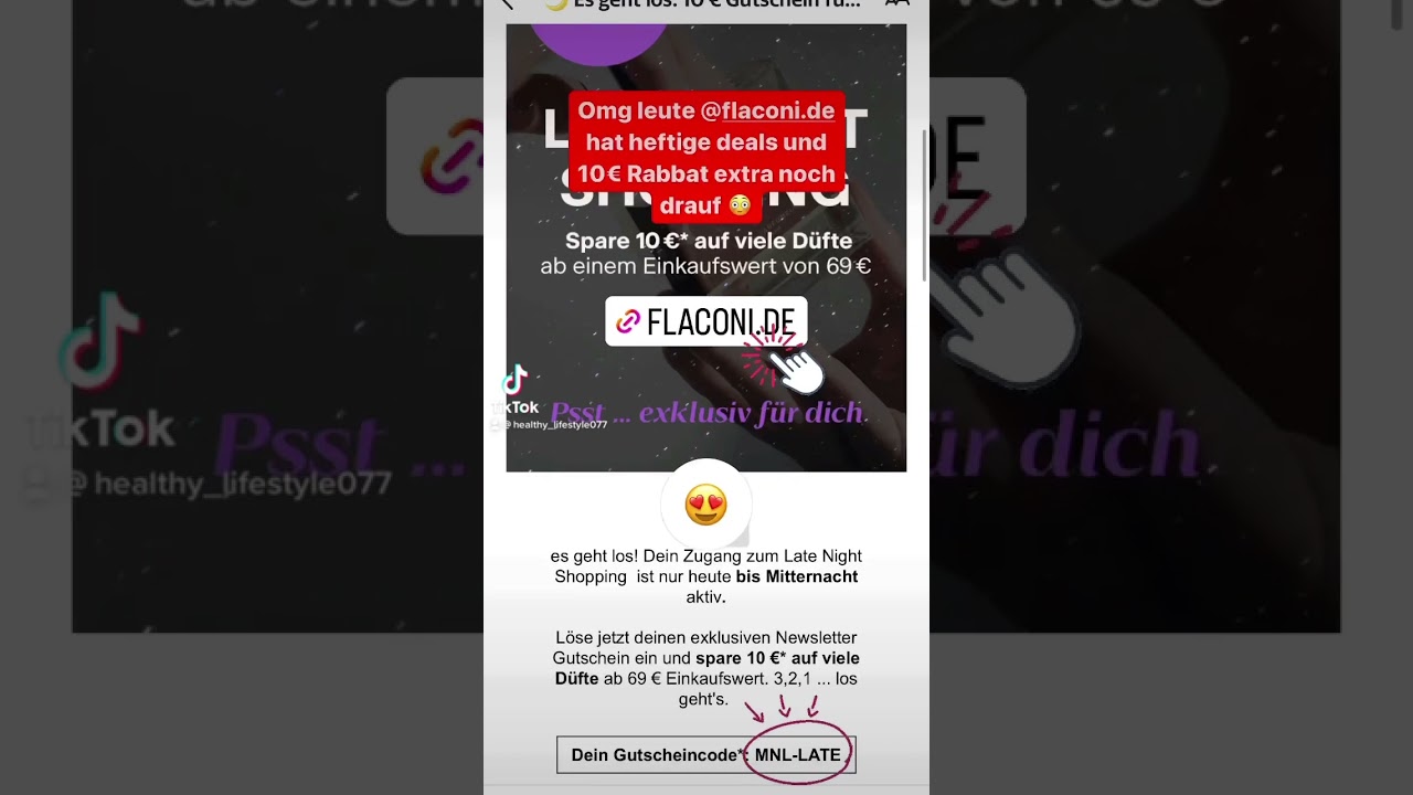 Anziege | Sale Auf Flaconi 10€ Rabatt 