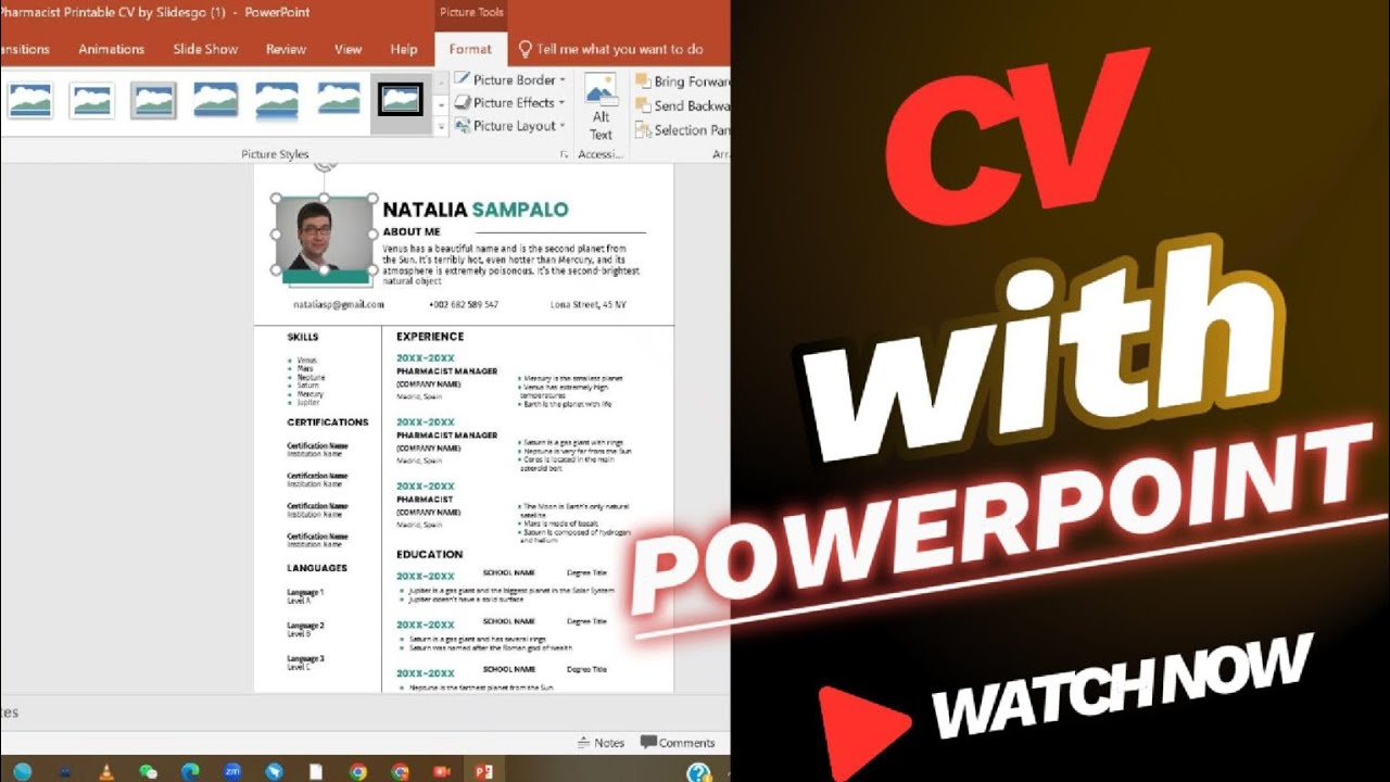 Design a Standout CV Using PowerPoint ||OfficeEase|| - YouTube