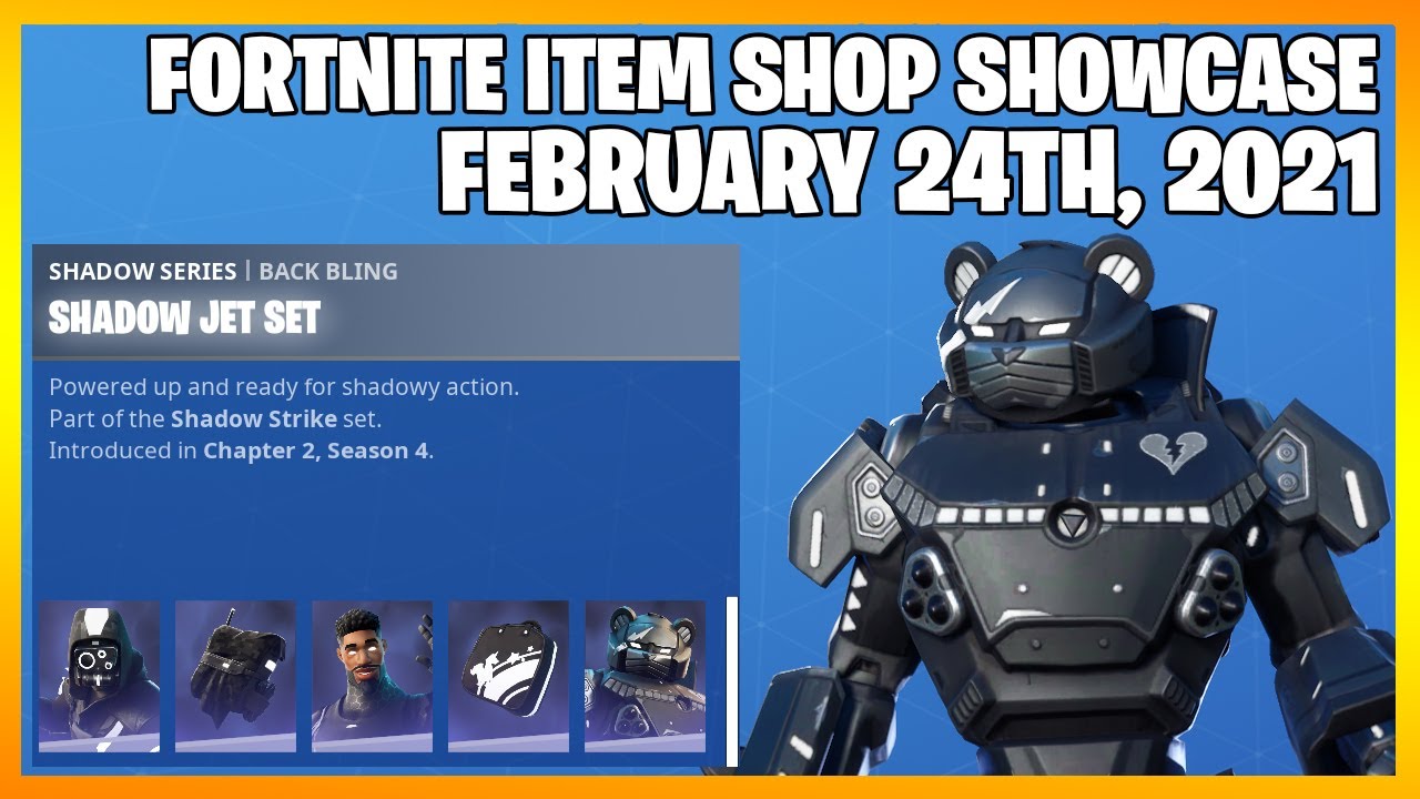 Fortnite Item Shop SHADOW STRIKE PACK IS BACK! [February 24th, 2021](Fortnite Battle Royale)