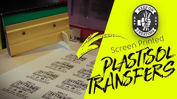 Plastisol heat transfers - screen printing