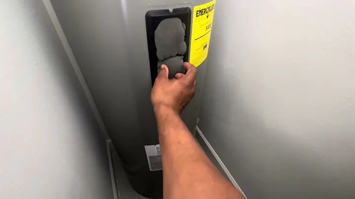 How to adjust the temperature/thermostat on a Rheem water heater