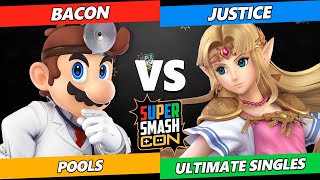 SSC 2023 - BacoN (Dr. Mario) Vs. Justice (Zelda) Smash Ultimate Tournament