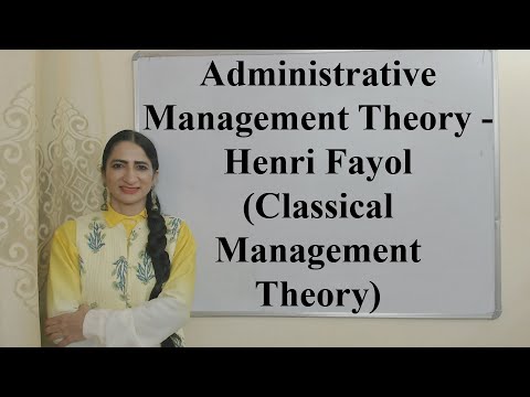 Administrative Management Theory