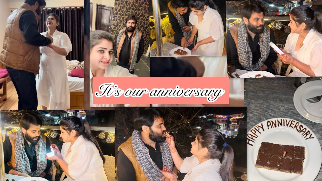 It’s our 6th wedding anniversary 🌺💐celebrations in Kasol 💐❤️surprise gift 🎁 