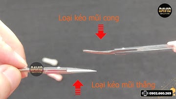 Kéo cắt lông mũi, kéo tỉa lông mày & cắt lông mi lưỡi cong, thẳng tùy chọn, dễ dàng cắt tỉa tùy ý