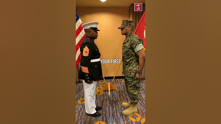 Marine Master Sergeant Gives Son His First Salute