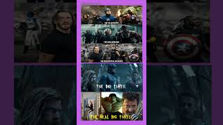 🔥 The Real Big Three of Marvel! 🦸‍♂️ #mcu #marvel #avengers #shorts #memes #fyp #edit #relatable