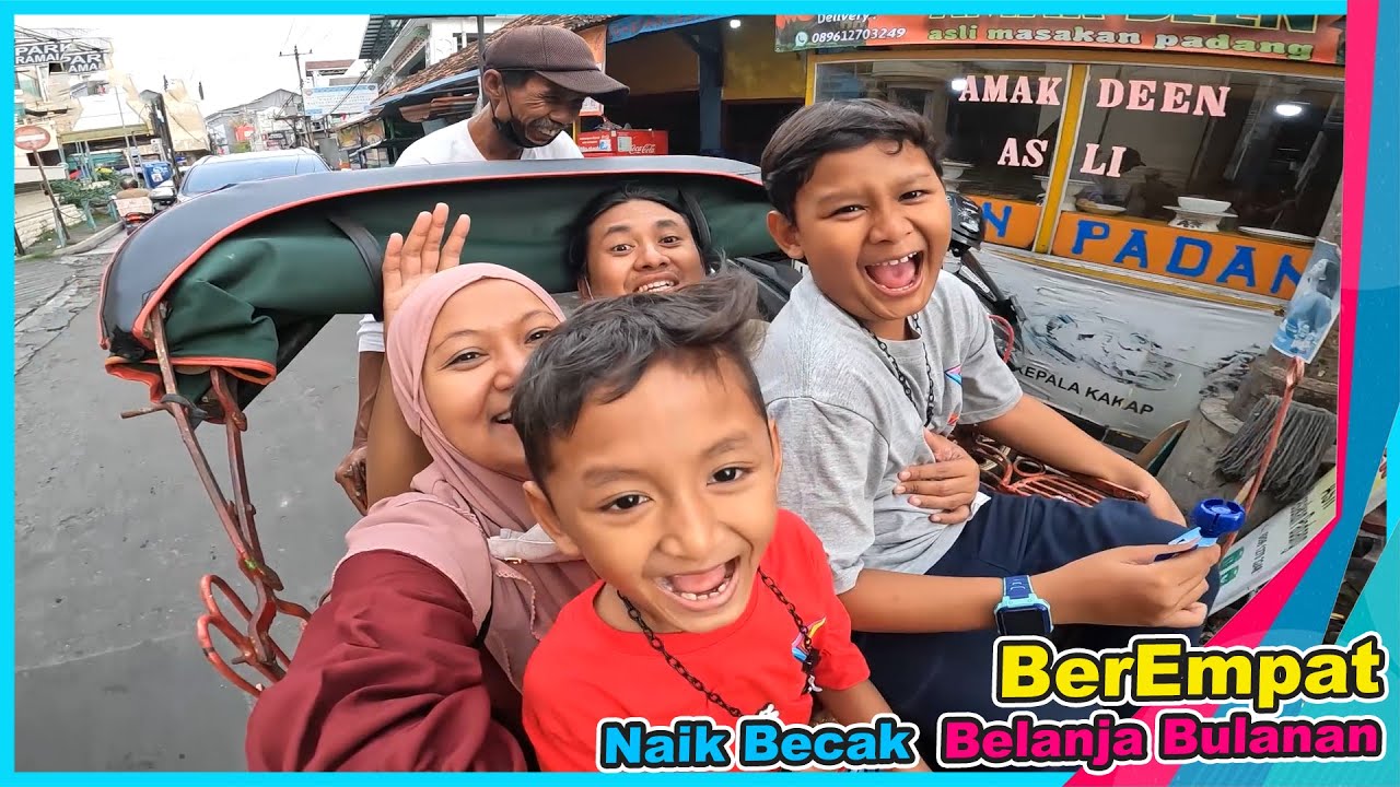 Jalan Jalan Di Malioboro Naik Becak Belanja Bulanan | Praya Family