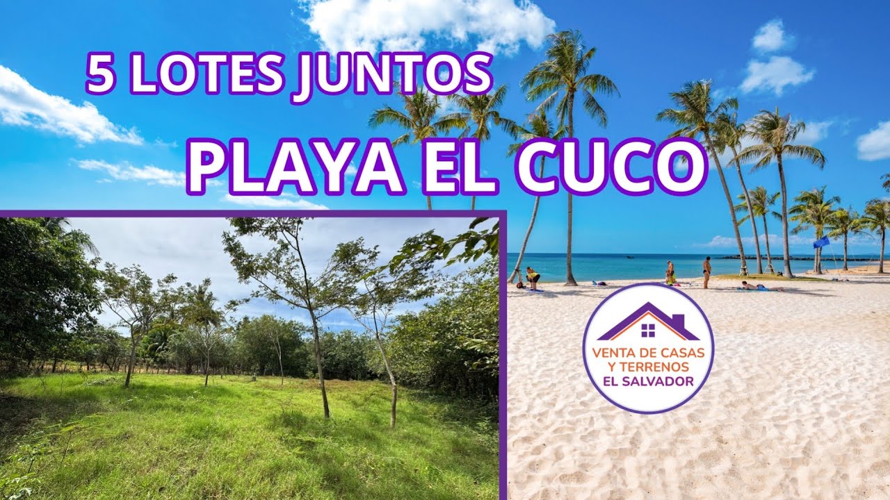 Se Venden 5 Lotes en Playa El Cuco | Segunda Fila | Hda. San Román | $75,000 | Tel +503 7299-8557