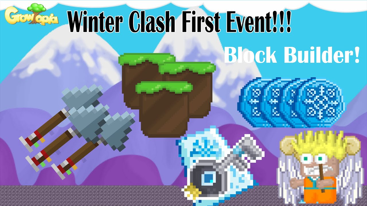 Growtopia Block Builder Event Winter Clash YouTube