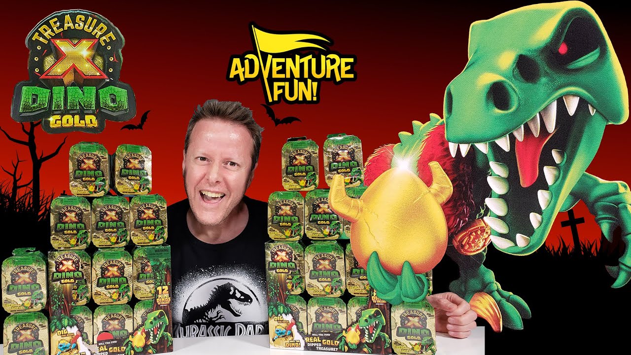 Treasure X Gold Mini Dinos Action Figure Single, Boys, Toys For Kids, Ages  5+, Styles and Colors May Vary