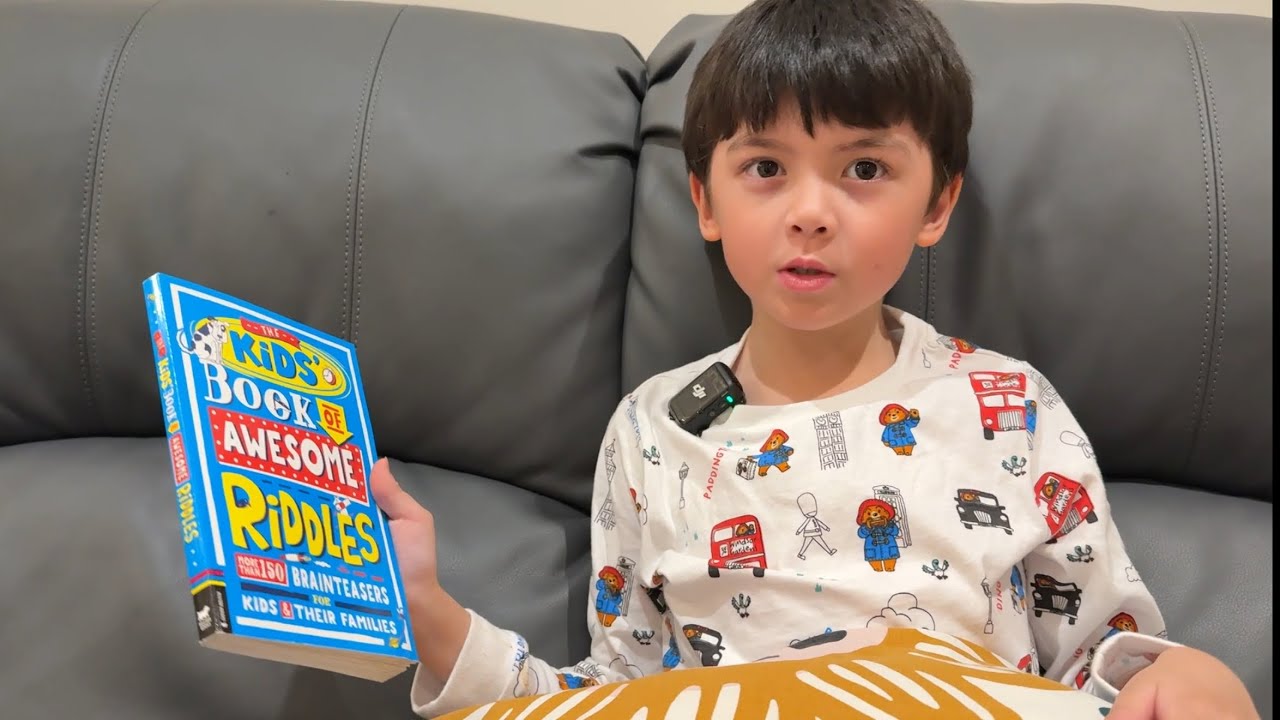 Leo Tackles Brain Teasers in The Kids’ Book of Awesome Riddles! - YouTube