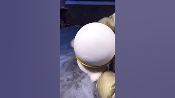 This amazing snowball is made from a bowl. #shorts