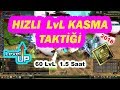 +60 LvL!! SERİ LVL KASMA! 1.5 saatte 60 LvL Taktiği Knight online 2018 exp