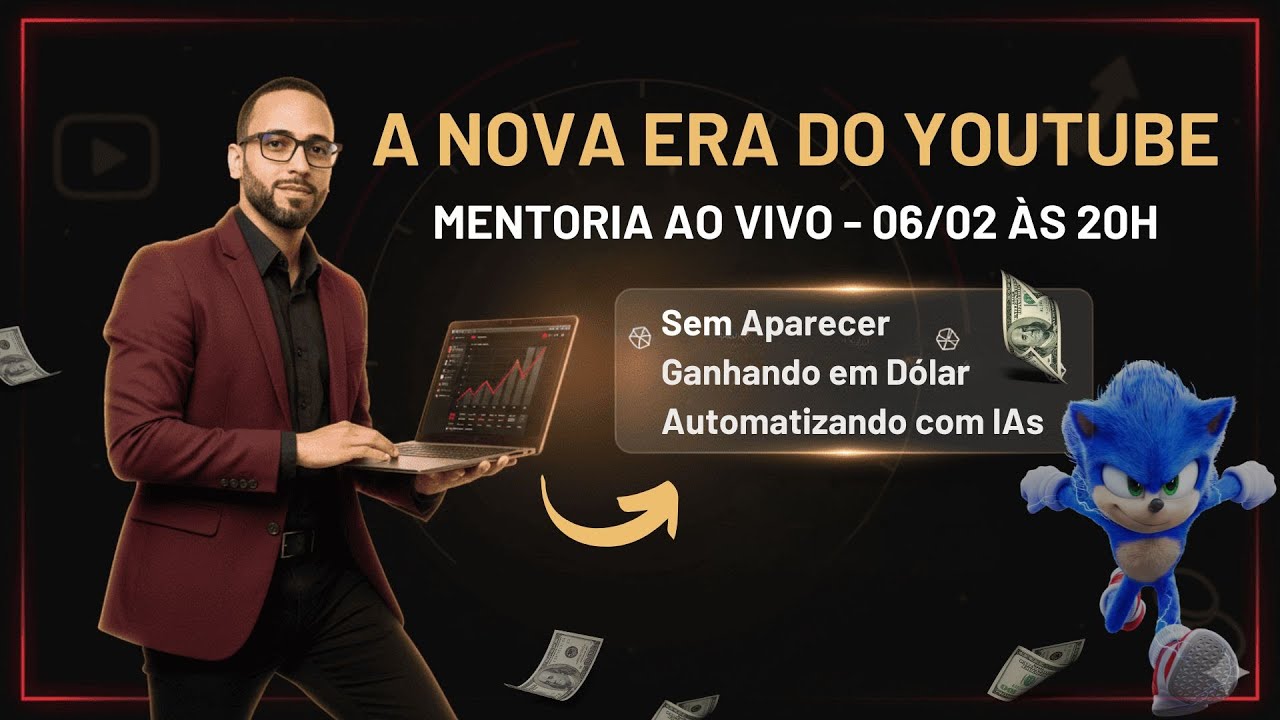 Transformando o Youtube em um Negócio Lucrativo - A Nova Era dos Canais Darks (ao vivo)