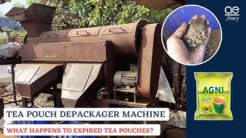 Separate Plastic & Tea Powder Depackager Machine| Amey Engineers #Depackagingmachine #WasteSolutions