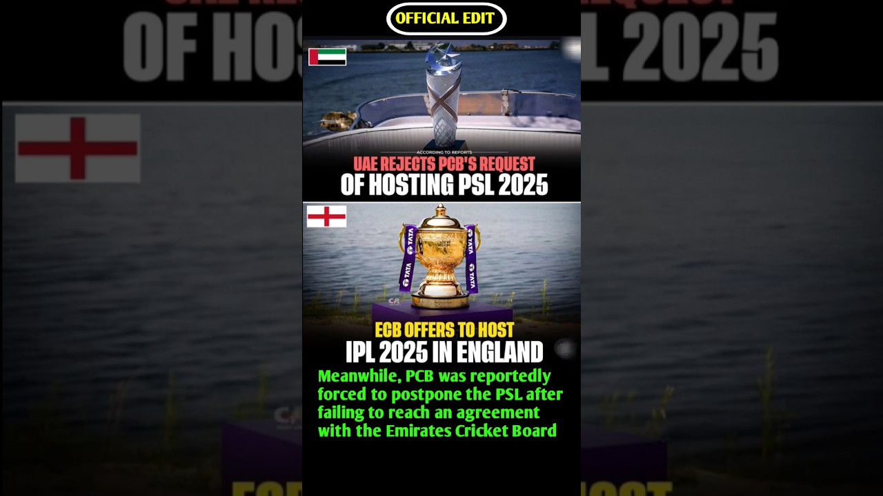 ECB Makes Offer to BCCI To Host Remaining Games of IPL 2025 