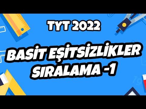 Basit Eşitsizlikler (Sıralama) -1  | TYT Matematik 2022 #hedefekoş