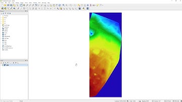 Visualize digital terrain model using QGIS