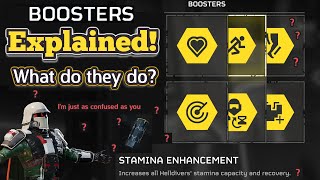 Helldivers 2  All Boosters Explained In Detail (mostly)