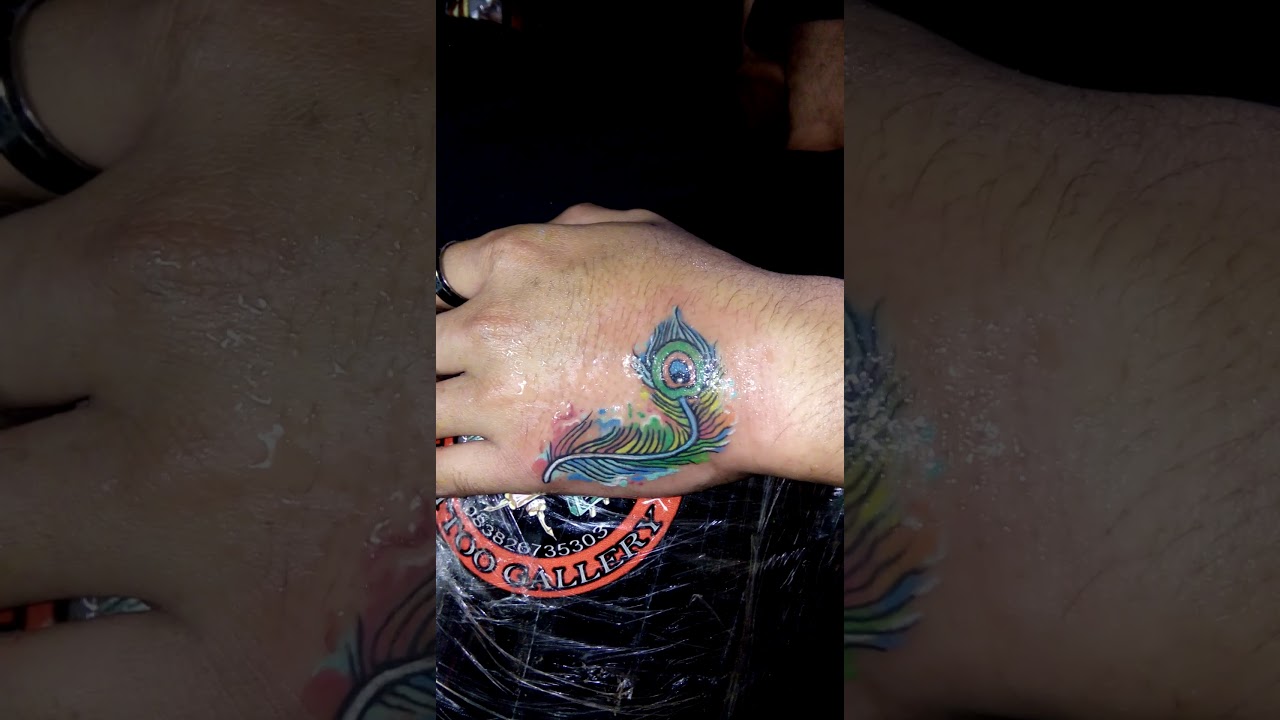  bulu  merak  tattoo  by apeh YouTube