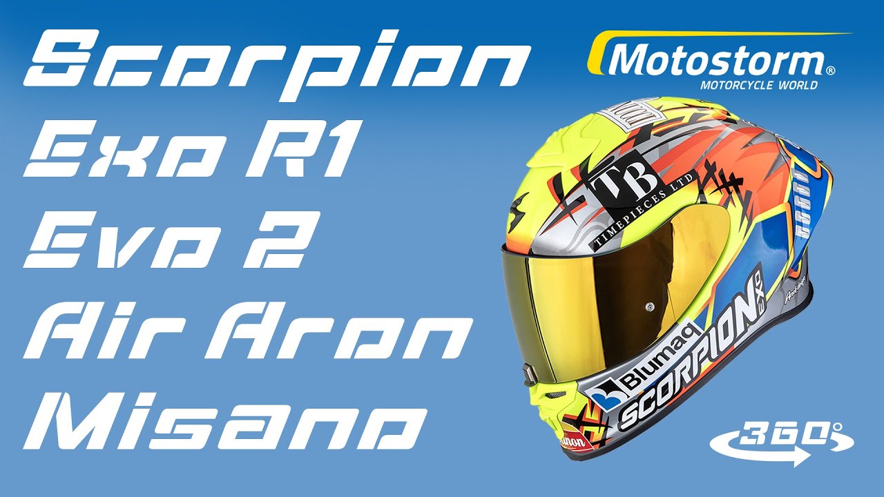 スコーピオン エクソ R1 エボ 2 エア アロン ミサノ ヘルメット 