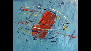 tutorial abstract painting easy palette knife