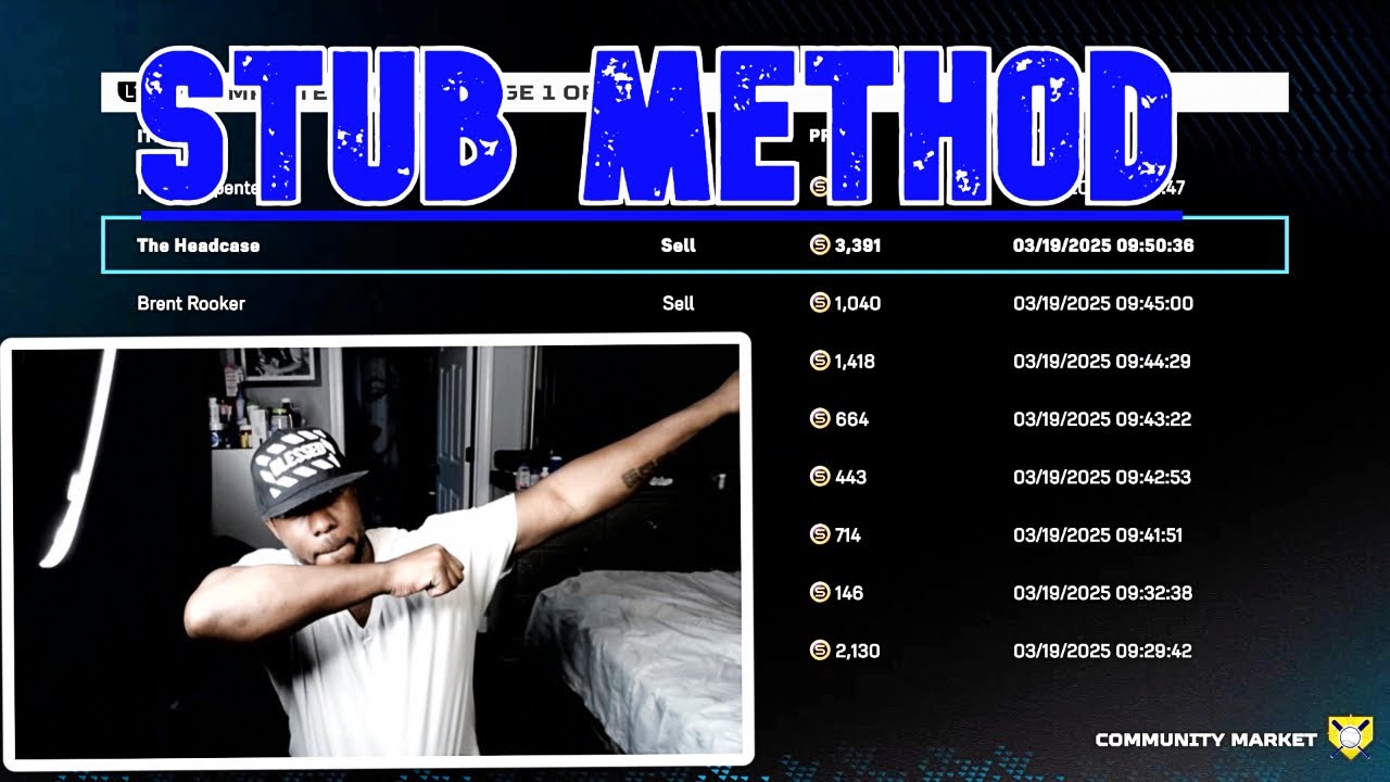 BEST STUB METHOD FOR NO MONEY SPENT MLB THE SHOW 25