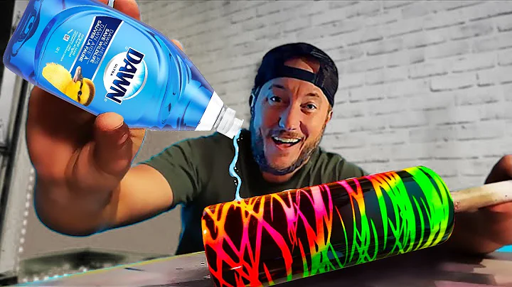 REAL TIME Spray Paint and Dish Soap Trick - UNCUT!